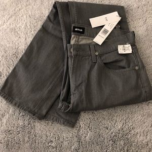 Hudson Blake 31 x 34 Slim Straight Jeans Grey BNWT